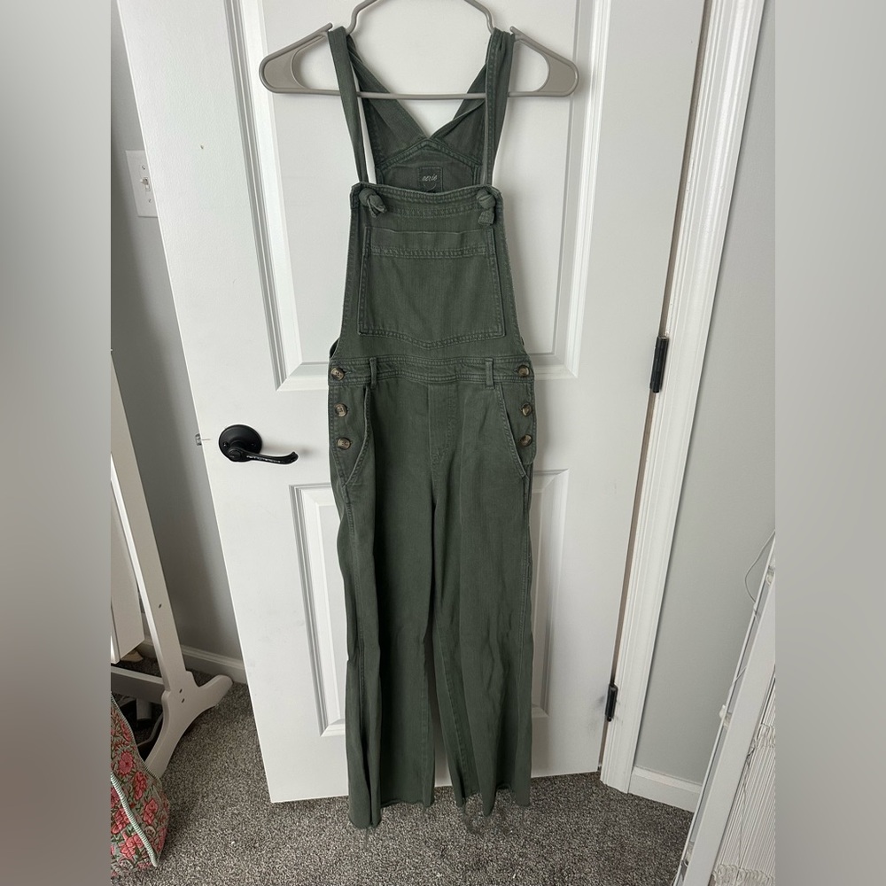 Aerie army green overalls